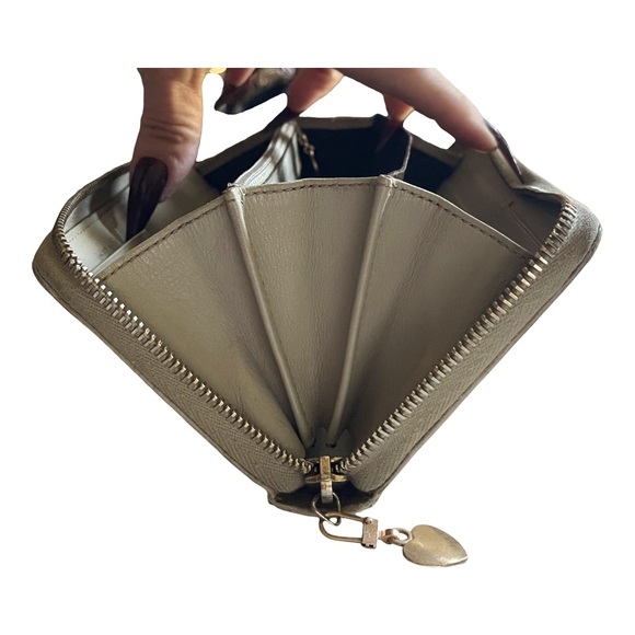 Gucci Long Wallet Leather Guccissima GG Shima Monogram Zip Around Zippy Biege - Picture 11 of 17